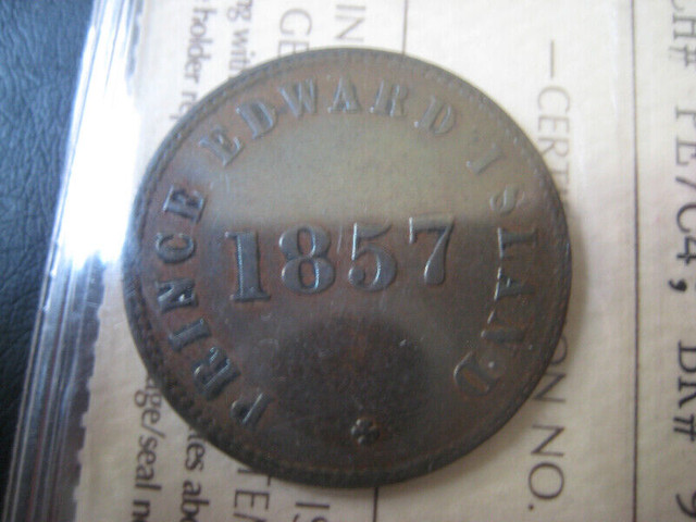 1857 Prince Edward Island Token PE7C4; BR919 ICCS VF-30 in Hobbies & Crafts in City of Halifax