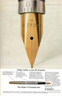 Vintage Parker Fountain Pen advertisement