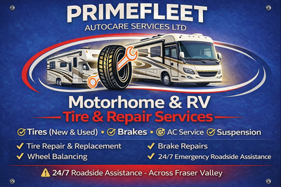 Motorhome & RV - TIRES & REPAIRS ✔ RV & Motorhome (Class A, B & C, Travel Trailer) 295/75R22.5 | 275...
