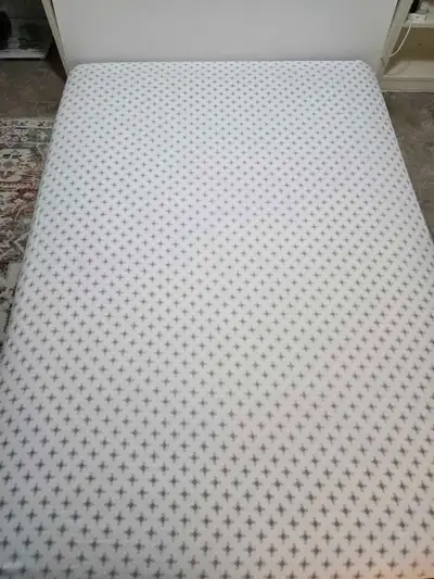 Complete Double Bed Set – White Frame, Mattress, View more