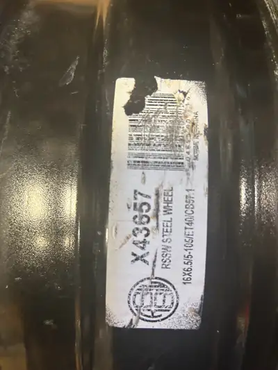 4-Used STEEL WHEEL RIMS 16X6.5/5-105/ET40/CB57.1 TPMS System included Refreshed paint The rims were...