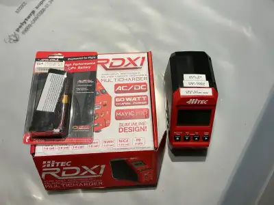 RC battery and charger., View more