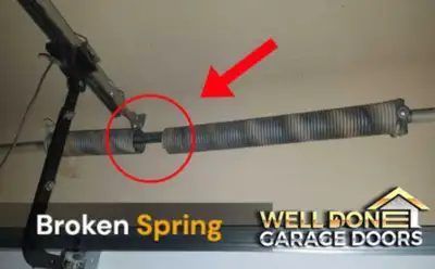 broken Garage Door Spring replacement , View more