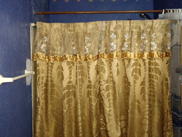 3 Gold Curtains Panels for a Window in Window Treatments in Kingston - Image 4