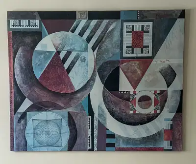 Large Modern Abstract Wall Art – Bold Geometric Design, View more