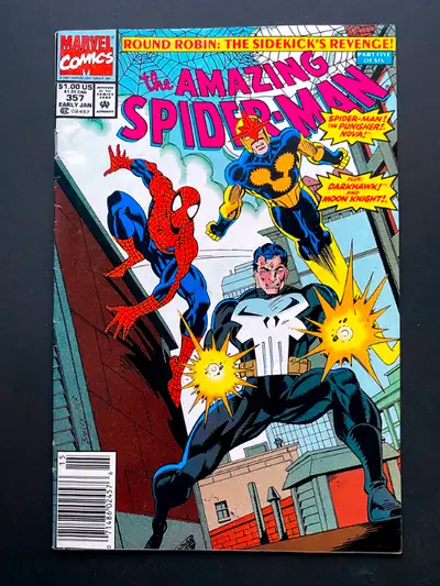 Amazing Spider-Man #357 - 1992 Punisher, Nova, Moon Night, View more