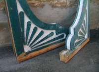 roof brackets/corbels - green and white