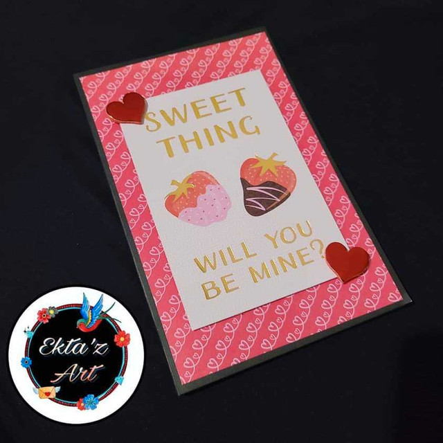 Valentine's Day card (Waterfall card) in Arts & Collectibles in Regina