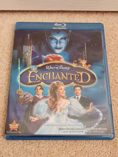 WALT DISNEY ENCHANTED BLU RAY DVD , View more