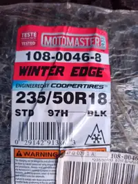 Winter tires brand new never driven or mounted 