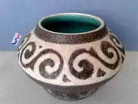 MCM Gmundner Keramik Austria Lava Vase Bowl