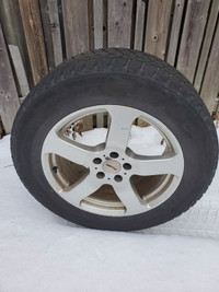 3 Bridgestone Blizzak Winter Tires & 4 Rims 245/60R18