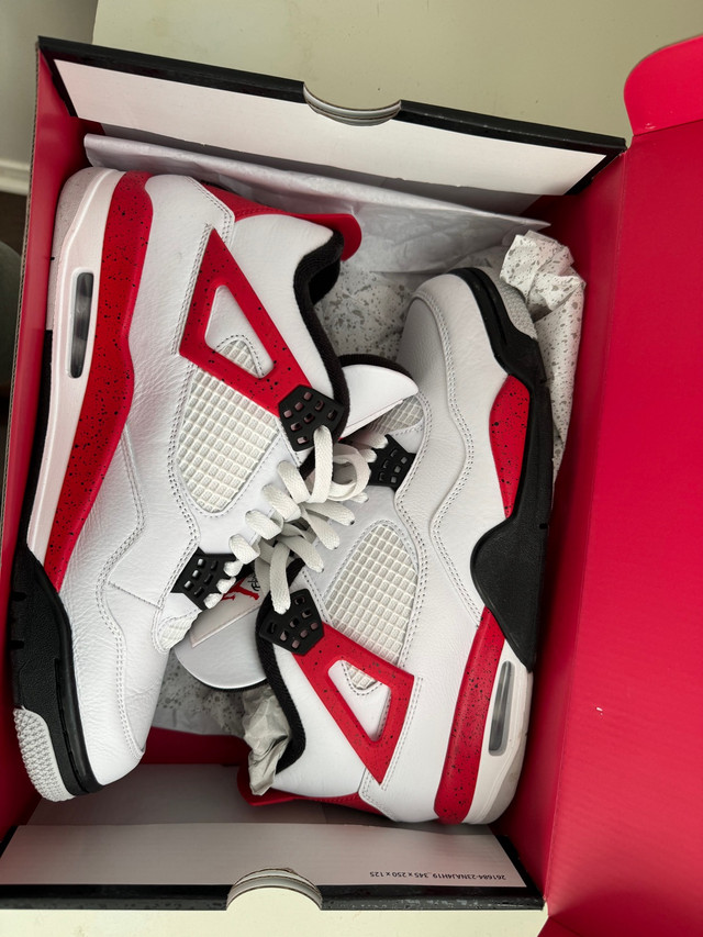 Air Jordan 4 red cement 10.5  in Men's Shoes in Mississauga / Peel Region