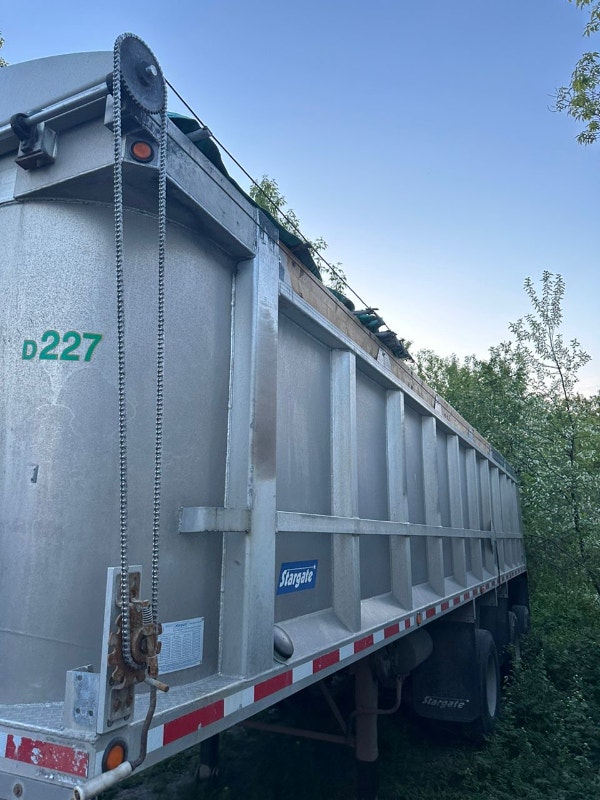 2005 Stargate SD9 Aluminum End Dump Trailer ready for work Heavy