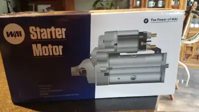 Brand new marine starter motor for a 4.3 GM engine; original starter was tested as defective, but it...