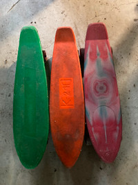 Skateboards.  1970s and 1980s