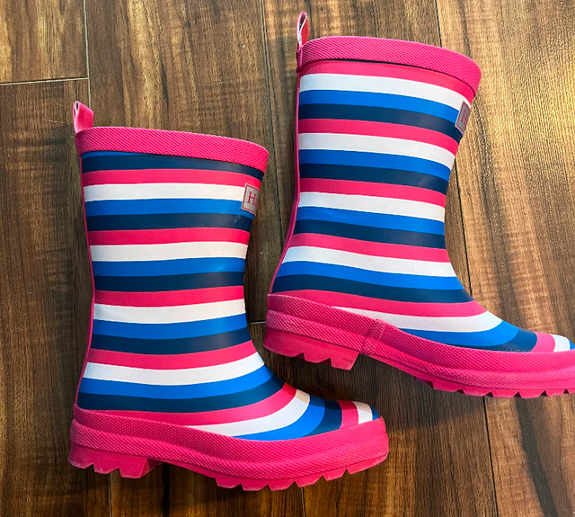 Bottes de pluie Hatley enfant gr 11 avec doublure en molleton dans Enfants et jeunesse  à Laval/Rive Nord