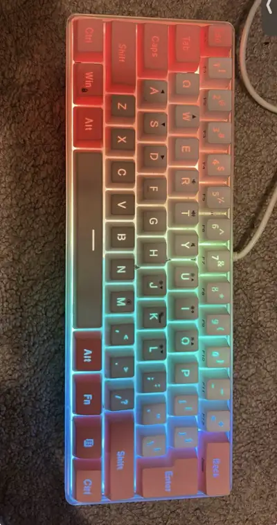 rbg pink keyboard, View more