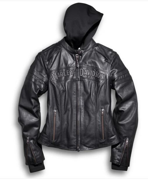 MANTEAU CUIR MOTO HARLEY DAVIDSON FEMME MEDIUM dans Pièces et accessoires pour motos  à Ville de Montréal