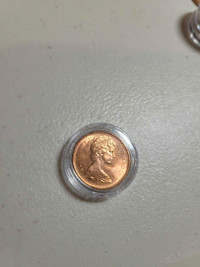 1965 Canadian penny 