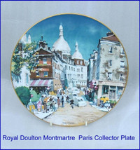 Montmartre Paris  Royal Doulton 10-1/4" Collector  Plate