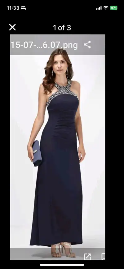 Navy Blue Gown, View more