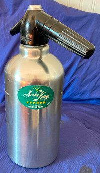 Vtg Soda King Syphon Bar Liquor Sparkling Seltzer Water Bottle