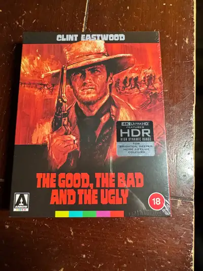 The Good, the Bad and the Ugly 4K UHD Blu-ray Limited Edition - Clint Eastwood Brand new and never o...