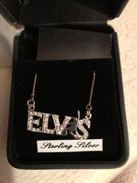 Elvis Signature Name in Lights Pendant – Silver