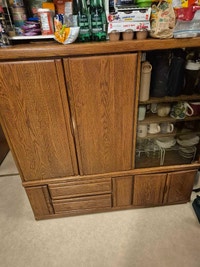 Oak Hutch Cabinet Napanee Kingston Area Preview