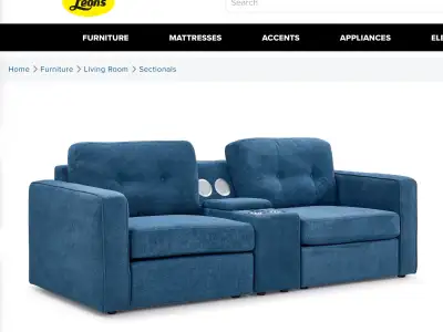 LOVESEAT W CONSOLE AND OTTOMAN, View more