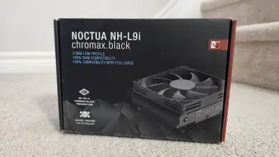Noctua NH-L9i chromax.Black – Low-profile CPU cooler, View more