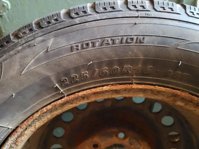 4 winter tires on rims 225/60r16 120.00 call kevin 7093513299 in Tires & Rims in St. John's - Image 3