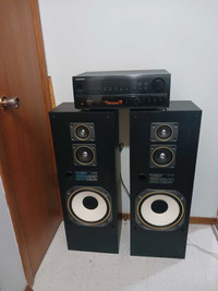 Pioneer receiver (no remote) fisher tower speakers 