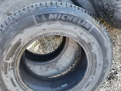 Michelin LTX A/T2 truck tires. load range E. . About 50 percent worn. 4 tires for $150.