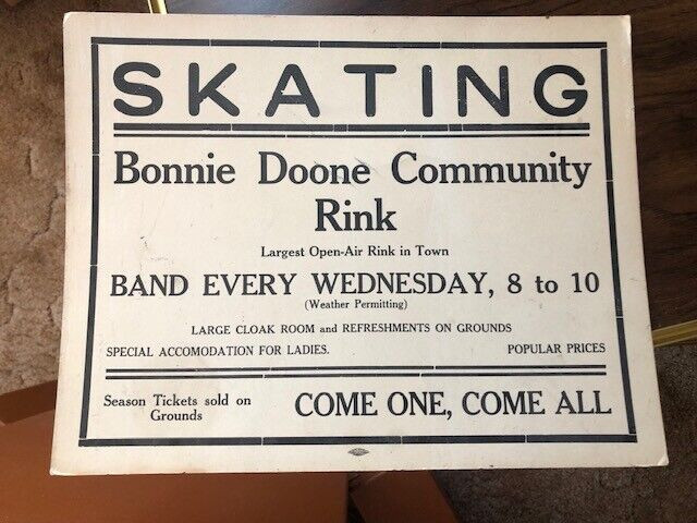Vintage rare skating sign, offers? in Arts & Collectibles in Edmonton