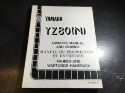 1985 Yamaha YZ80 (N) Owner's Service Manual P/N 5X3-28199-70 Printed August 1984 The Official Factor...
