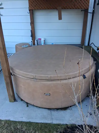 Works perfectly though the hottub and cover do have quite a bit of wear. We have patched up a few li...