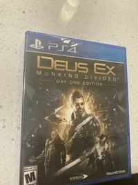 Deus Ex Mankind Divided Day one Edition Ps4  new Sealed