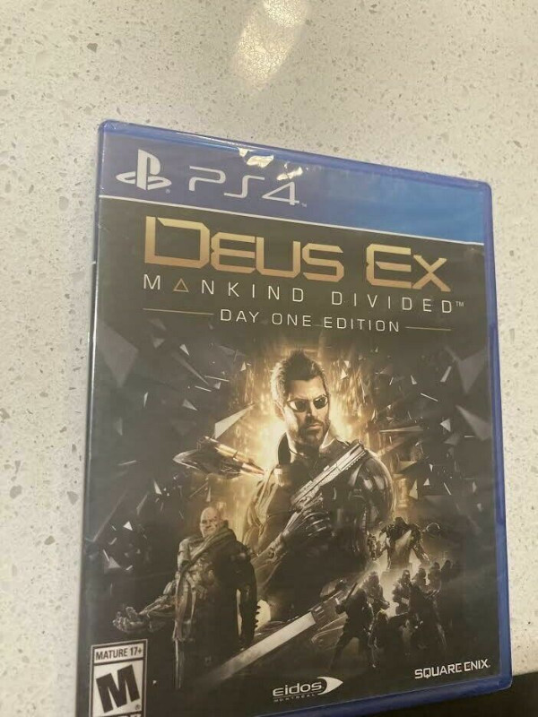 Deus Ex Mankind Divided Day one Edition Ps4  new Sealed in Sony Playstation 4 in Calgary