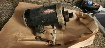 Description: Original Delco-Remy aircraft starter motor, model 1109656, 12 volt, Made in USA. This s...