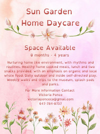 Home Daycare's space available in the West End