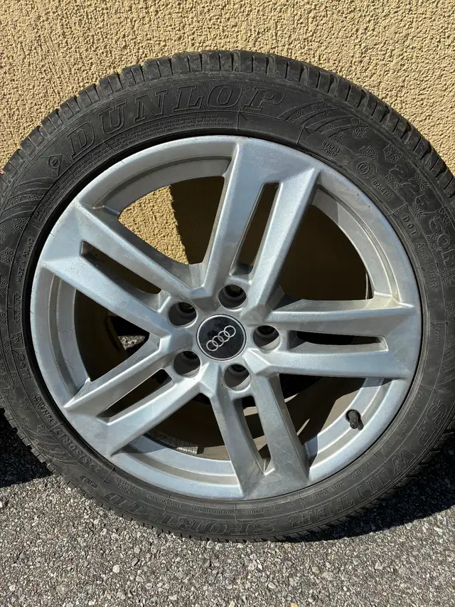 Audi rims 17inch with winter tires & winter mats in Tires & Rims in Ottawa - Image 6