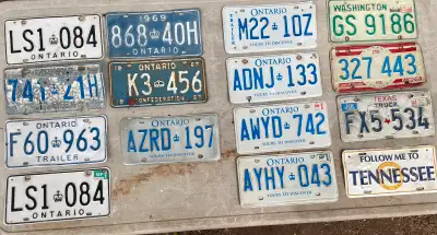 old plates for man cave or shop, View more