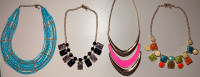 Beautiful necklaces, most never worn/used!