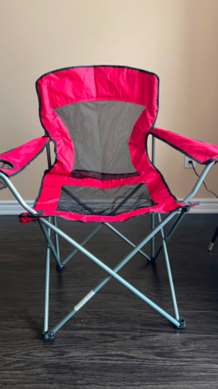 Portable Canvas Camping Chairs (USED NEW) in Patio & Garden Furniture in Markham / York Region