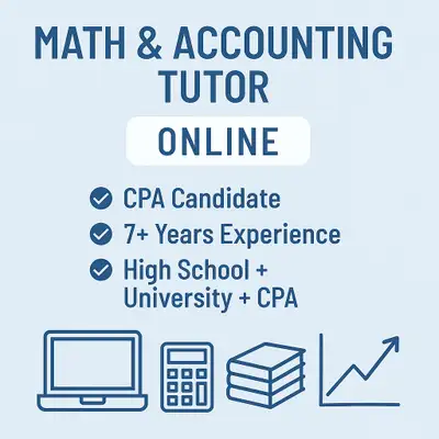 Online Tutoring Classes for Maths and Accounting, View more
