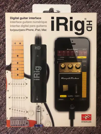 Interface numérique pour Guitare Pour iPhone, iPad, Mac.