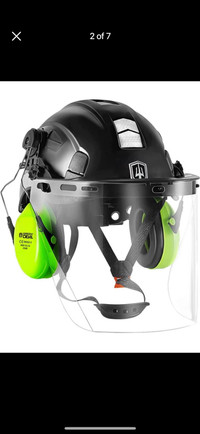GREEN DEVIL Forestry Safety Helmet Chainsaw Helmet with Face Shi