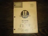 Oliver  1800A, 1850, 1900B, 1950 Tractor IT Service Manual